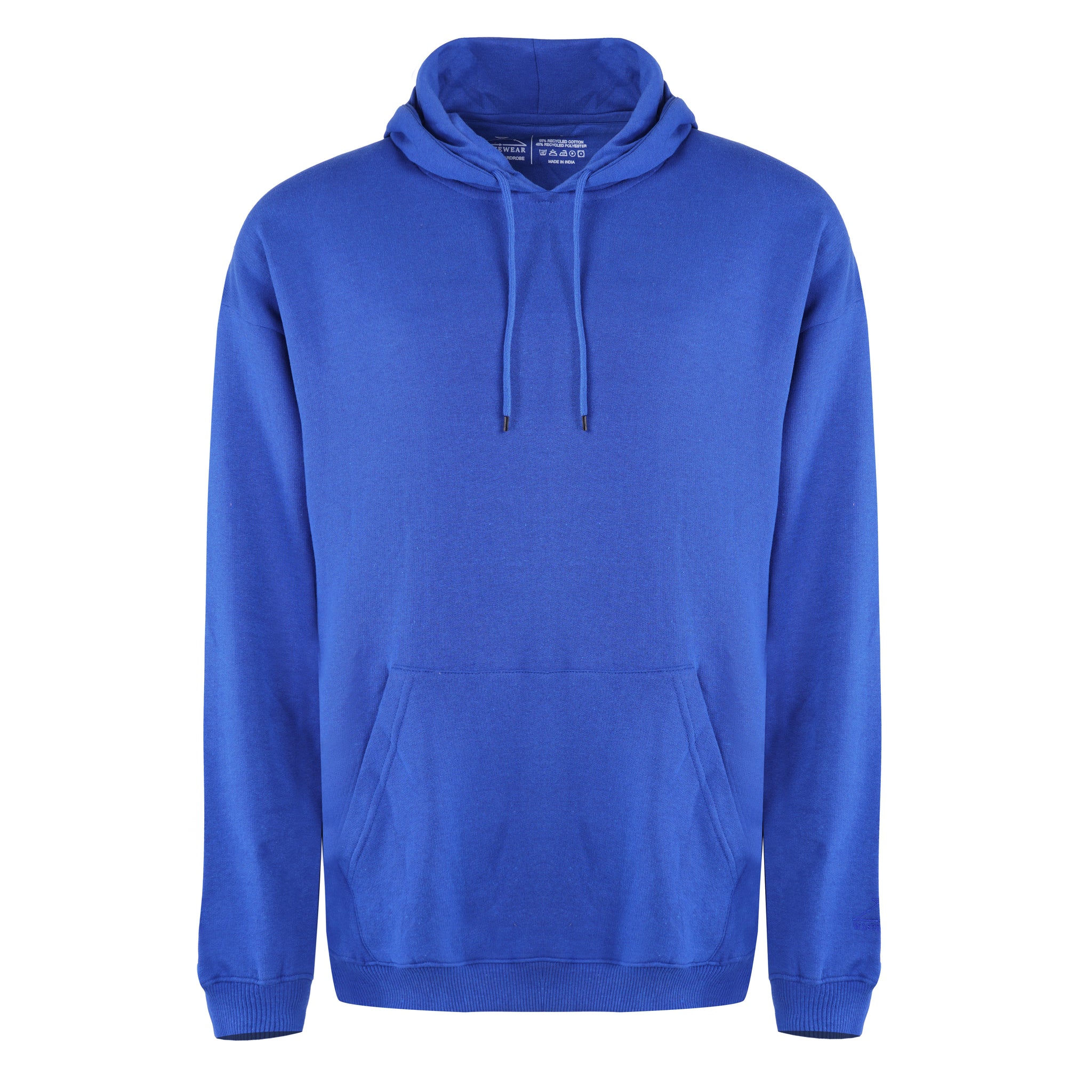 Royal Blue 100% Recycled Fleece Hoodie