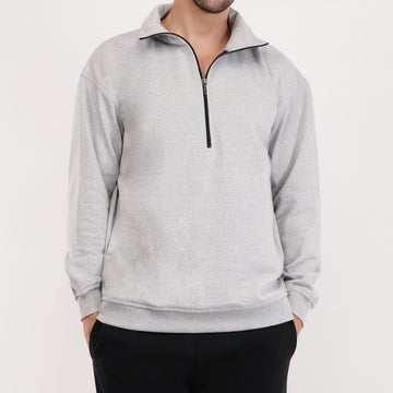 Ash Fleece Quarter Zip Sweatshirt