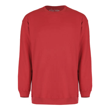 Fleece Red Unisex Crewneck Sweatshirt