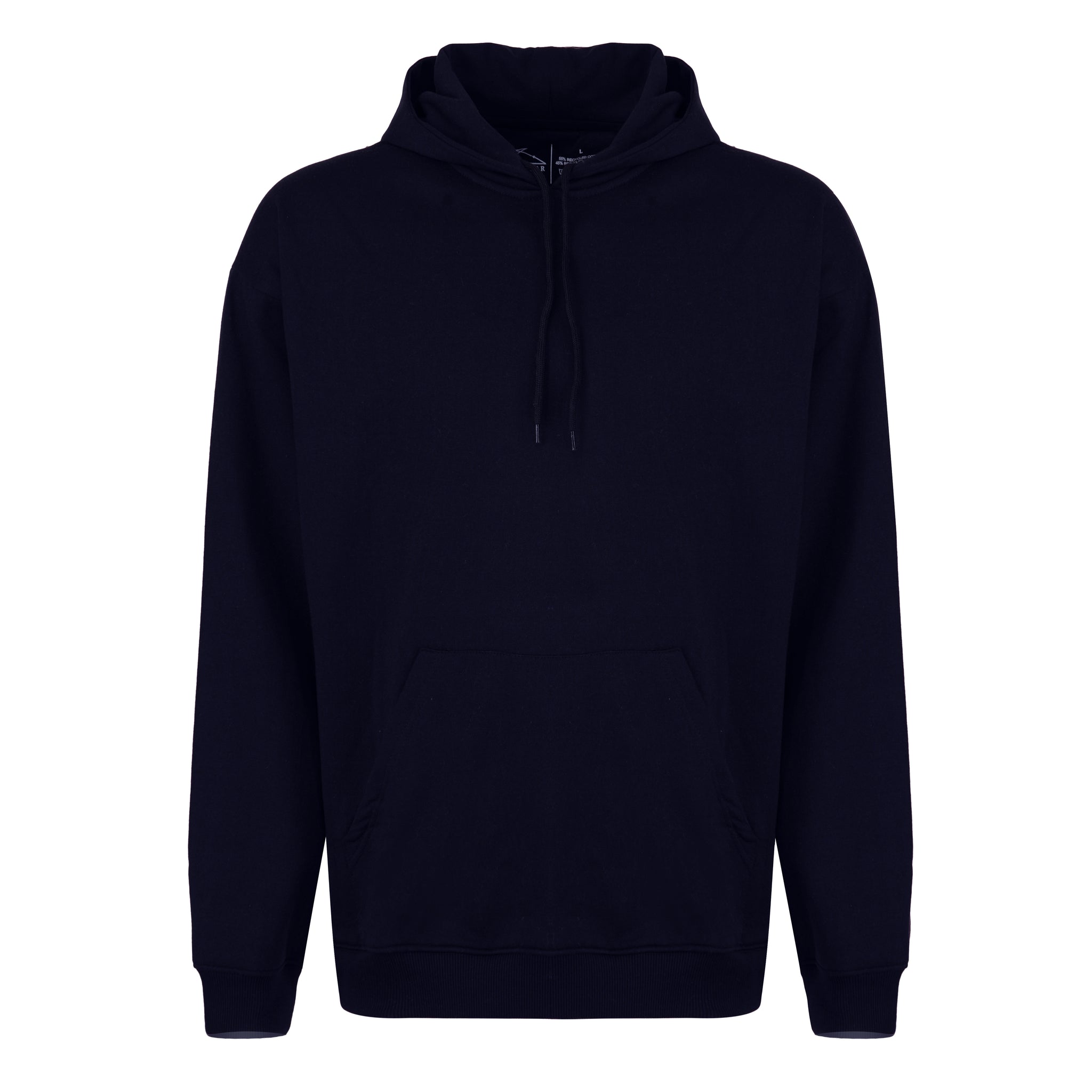 Navy 100% Recycled Fleece Hoodie